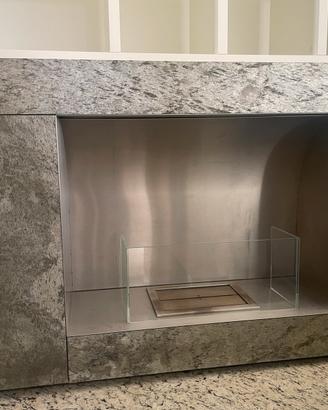 CAMINETTO A BIOETANOLO DESIGN MODERNO 140x93x41,5
