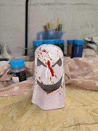 Portacandele in ceramica a fantasma, fatto a mano