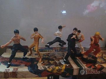 6 ACTION FIGURES BRUCE LEE ETC