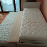 letto singolo più il secondo estraibile 