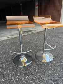 2 sgabelli arancioni