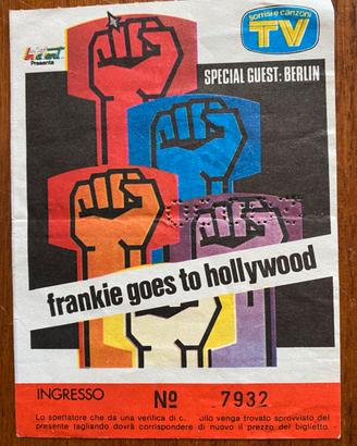 Biglietto concerto 1987 Frankie goes to Hollywood