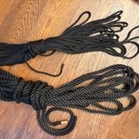 corde intrecciate, nere