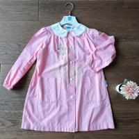 Grembiule scuola materna rosa e bianco a quadretti