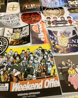 20 Adesivi Casual Ultras football stickers vari