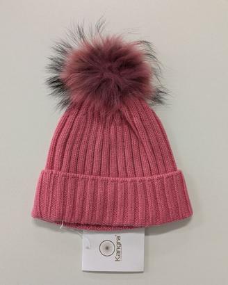 Kangra Cashmere  - Cappello con Pon Pon