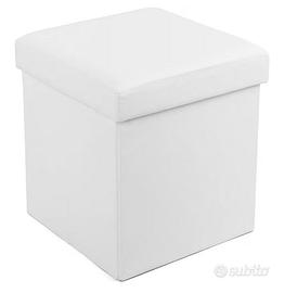 Pouf cubo bianco 38 cm