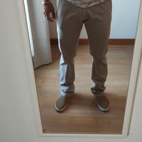 Pantaloni uomo beige tg 46 