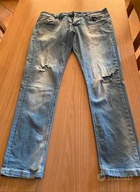 Jeans stretch da uomo chiari