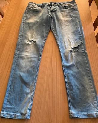 Jeans stretch da uomo chiari