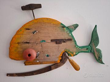 pesce in legno