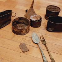 set di cimeli da scavo