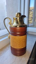 Brocca Thermos anni 60 Aldo Tura Ottone e cuoio!