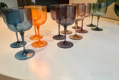 Set 12 calici colorati Villeroy&Boch nuovi