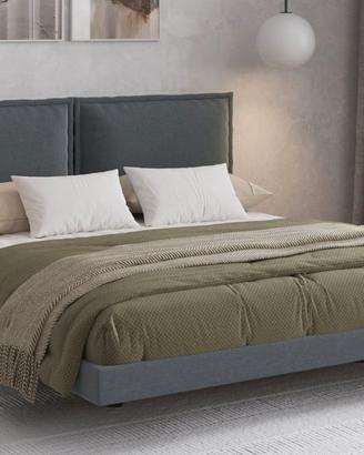 Letto imbottito effetto sospeso