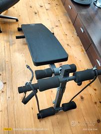 panca inclinata addominali