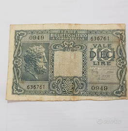 Biglietto di stato 10 lire 1944
