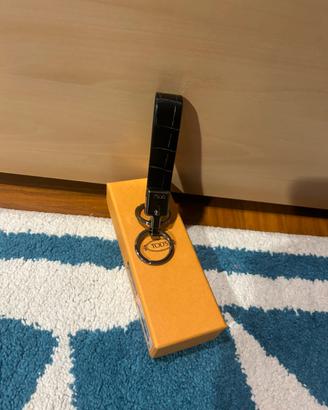 Portachiavi Tod’s in pelle nera - Nuovo con box