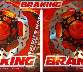 Coppia dischi braking Kymco AK 550 17 - 22 wave