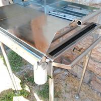 barbecue a gas totalmente in acciaio inox 