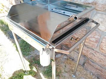 barbecue a gas totalmente in acciaio inox 