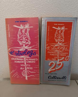 Lotto 2 Calendari Storici "El Strologo" 1989 e 96