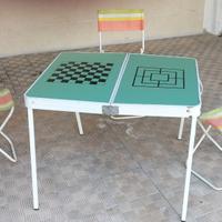 Tavolino pieghevole da campeggio anni 80 vintage