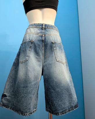 bermuda jeans jorts unisex nuovi taglia 48