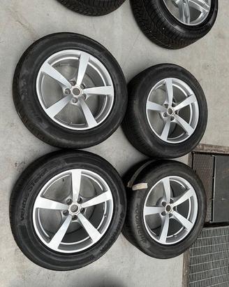 4 Cerchi Lega e Gomme 8 e 9 x 18 Estive Porsche Ma