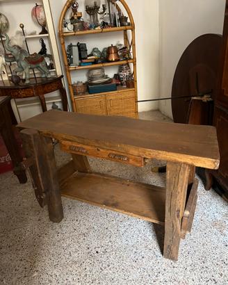 Banco da lavoro/falegname (116 x 41max/35 x 75h)