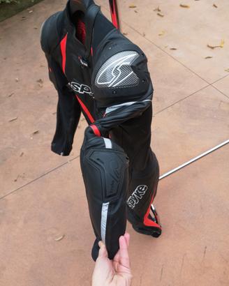 tuta moto 50 spyke perfetta pelle intera
