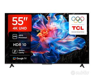 TV TCL 55" 4K Google TV – NUOVA (55P635)
