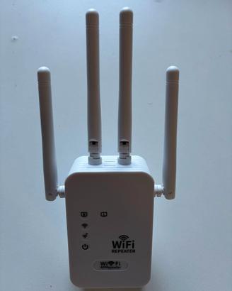 Ripetitore WiFi 300Mbps 4 antenne adattatore EU