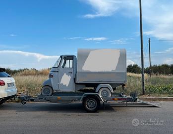 carrello rimorchio porta auto ape patente B