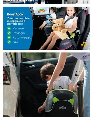 Trunki Boostapak alzatina auto e zainetto 2 in 1