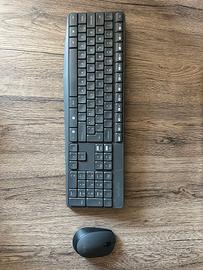 Tastiera + Mouse Logitech Wireless MK235