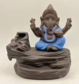 Porta Incenso Ganesh Bastoncini Coni Back Flow