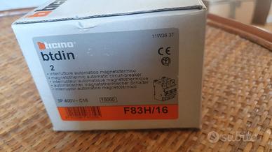 Interruttori magnetotermi BTicino nuovi ed usati 