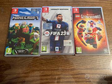 Minecraft, Fifa 23, gli incredibil per nintendo.