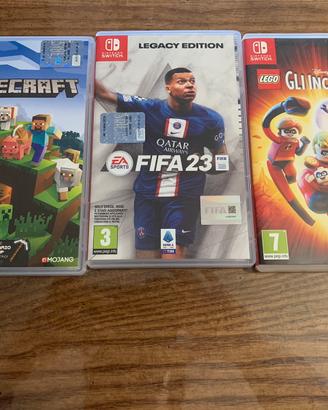 Minecraft, Fifa 23, gli incredibil per nintendo.