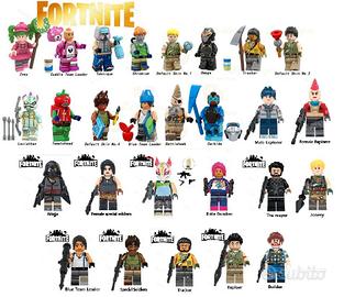 27 Minifigure set FORTNITE supereroi simil LEGO