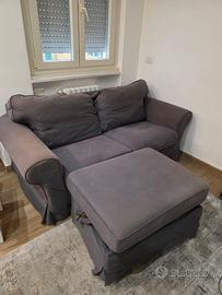Divano IKEA EKTORP 2 Posti + Pouf Poggiapiedi (Sfo
