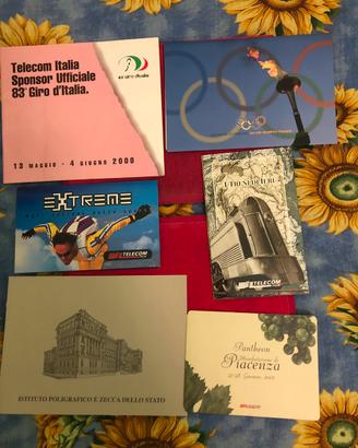 Schede telefoniche telecom in folder nuove
