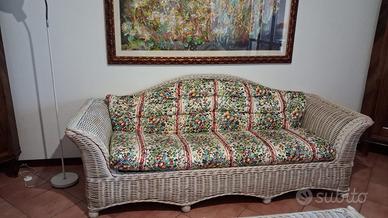 Divano in vero midollino