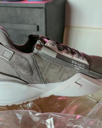 sneaker Fendi Flow  grigie 