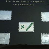 francobolli in argento bellezze di Milano