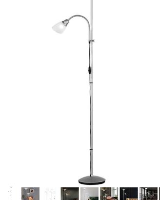 piantana luce angolo albero salotto
