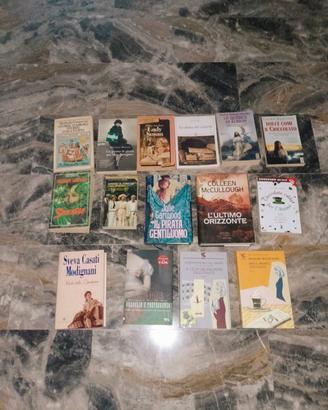 Lotto 15 libri romanzi narrativa usati 