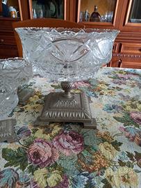 Coppa e coppette in cristallo