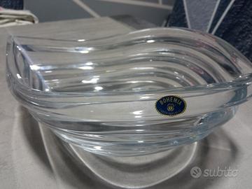 centrotavola cristallo Boemia , portafrutta 